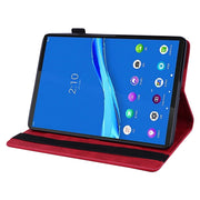 For Lenovo Tab M10 Plus 10.6 3rd Gen 2022 Calf Texture Embossed Flip Leather Tablet Case(Red)