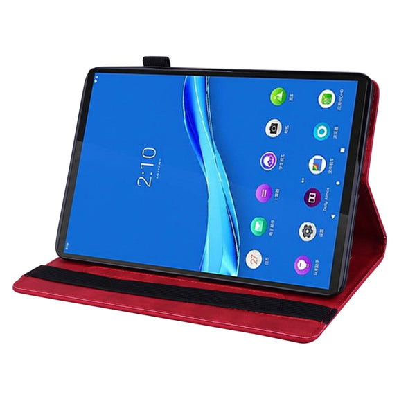 For Lenovo Tab M10 Plus 10.6 3rd Gen 2022 Calf Texture Embossed Flip Leather Tablet Case(Red)