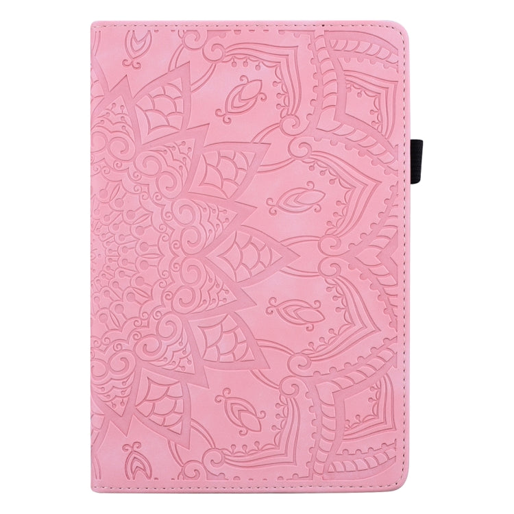 For Lenovo Tab M10 Plus 10.6 3rd Gen 2022 Calf Texture Embossed Flip Leather Tablet Case(Pink)