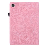 For Lenovo Tab M10 Plus 10.6 3rd Gen 2022 Calf Texture Embossed Flip Leather Tablet Case(Pink)