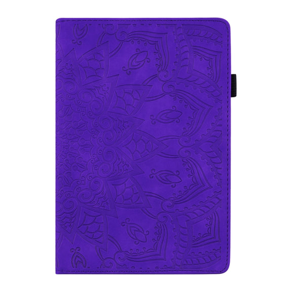 For Lenovo Tab M10 Plus 10.6 3rd Gen 2022 Calf Texture Embossed Flip Leather Tablet Case(Purple)
