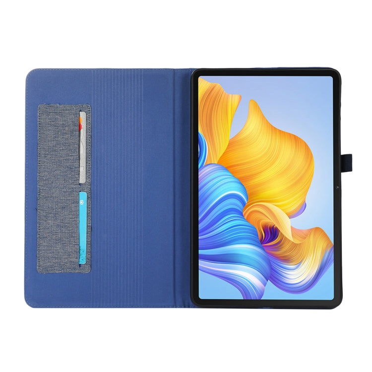 For Honor Pad 9 Pro / V8 Pro Fabric Leather Tablet Case(Blue)