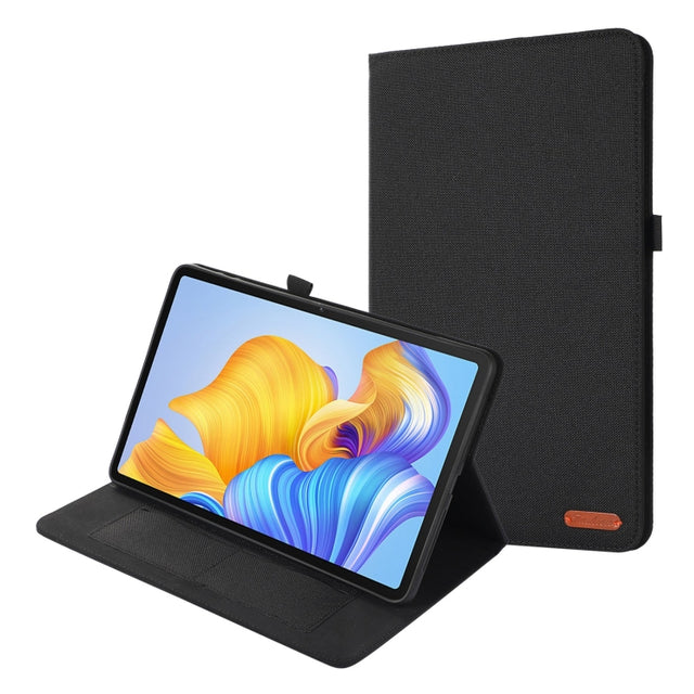 For Honor Pad 9 Pro / V8 Pro Fabric Leather Tablet Case(Black)