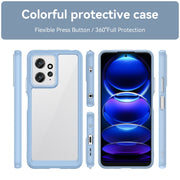 For Xiaomi Redmi Note 12 4G Global Colorful Series Acrylic + TPU Phone Case(Blue)
