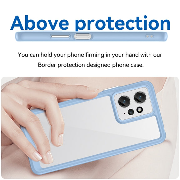 For Xiaomi Redmi Note 12 4G Global Colorful Series Acrylic + TPU Phone Case(Blue)