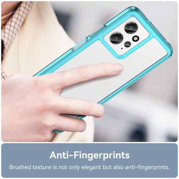 For Xiaomi Redmi Note 12 4G Global Colorful Series Acrylic + TPU Phone Case(Transparent Blue)
