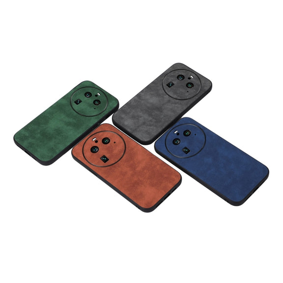 For OPPO Find X6 Pro Morocco Texture PU Phone Case(Brown)