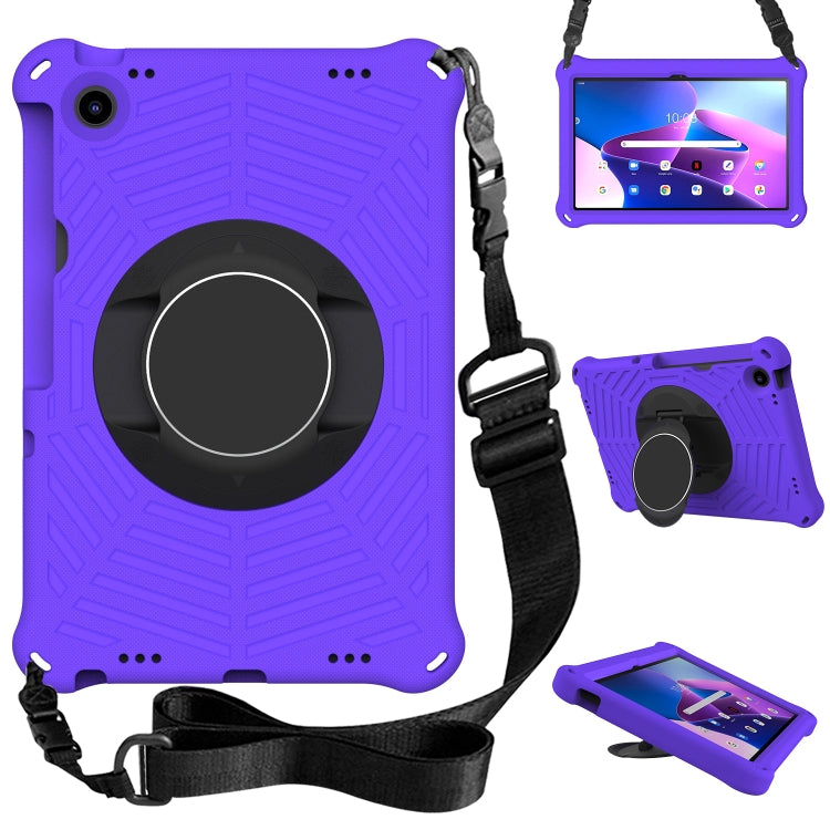 For Lenovo Tab M10 Plus 10.6 3rd Gen 2022 Spider King Silicone Protective Tablet Case(Purple)