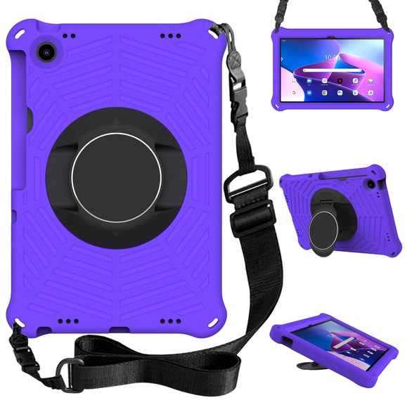 For Lenovo Tab M10 Plus 10.6 3rd Gen 2022 Spider King Silicone Protective Tablet Case(Purple)