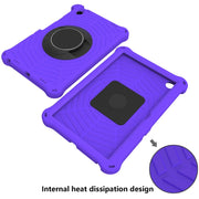 For Lenovo Tab M10 Plus 10.6 3rd Gen 2022 Spider King Silicone Protective Tablet Case(Purple)