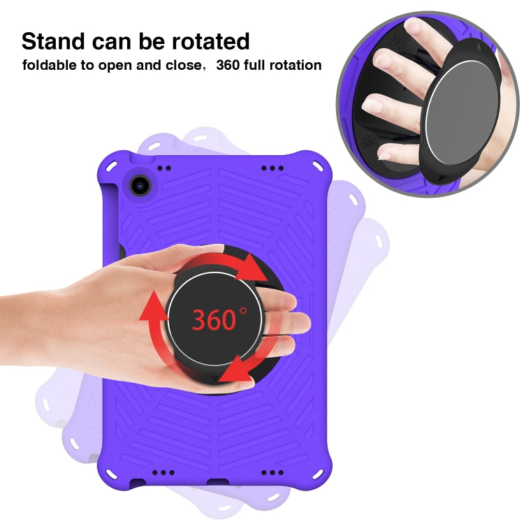 For Lenovo Tab M10 Plus 10.6 3rd Gen 2022 Spider King Silicone Protective Tablet Case(Purple)