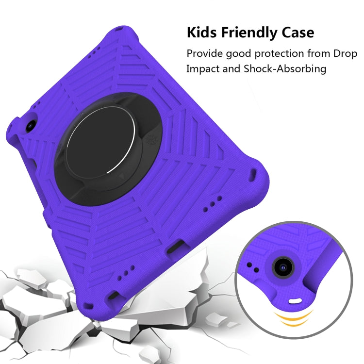 For Lenovo Tab M10 Plus 10.6 3rd Gen 2022 Spider King Silicone Protective Tablet Case(Purple)