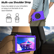 For Lenovo Tab M10 Plus 10.6 3rd Gen 2022 Spider King Silicone Protective Tablet Case(Purple)