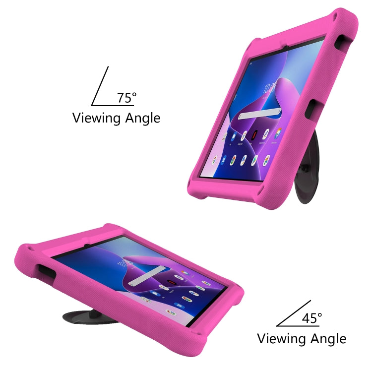 For Lenovo Tab M10 Plus 10.6 3rd Gen 2022 Spider King Silicone Protective Tablet Case(Rose Red)