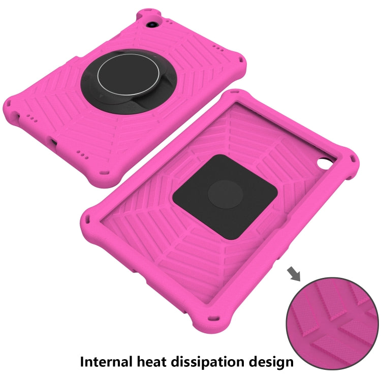 For Lenovo Tab M10 Plus 10.6 3rd Gen 2022 Spider King Silicone Protective Tablet Case(Rose Red)