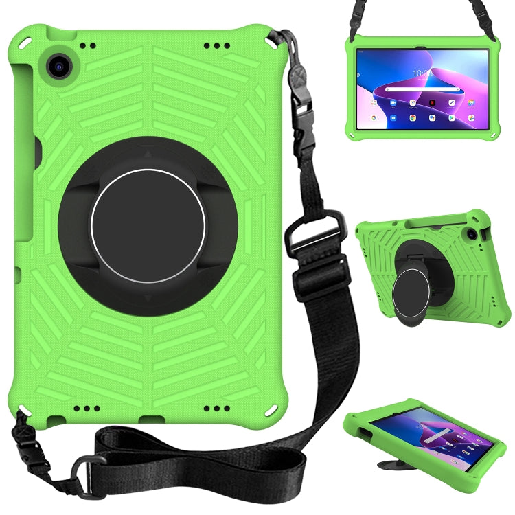 For Lenovo Tab M10 Plus 10.6 3rd Gen 2022 Spider King Silicone Protective Tablet Case(Green)