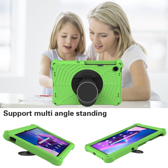 For Lenovo Tab M10 Plus 10.6 3rd Gen 2022 Spider King Silicone Protective Tablet Case(Green)