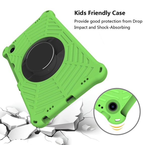 For Lenovo Tab M10 Plus 10.6 3rd Gen 2022 Spider King Silicone Protective Tablet Case(Green)