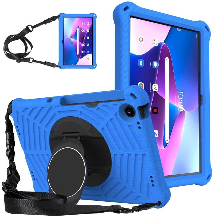 For Lenovo Tab M10 Plus 10.6 3rd Gen 2022 Spider King Silicone Protective Tablet Case(Blue)