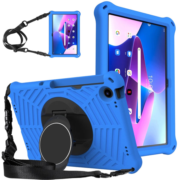 For Lenovo Tab M10 Plus 10.6 3rd Gen 2022 Spider King Silicone Protective Tablet Case(Blue)