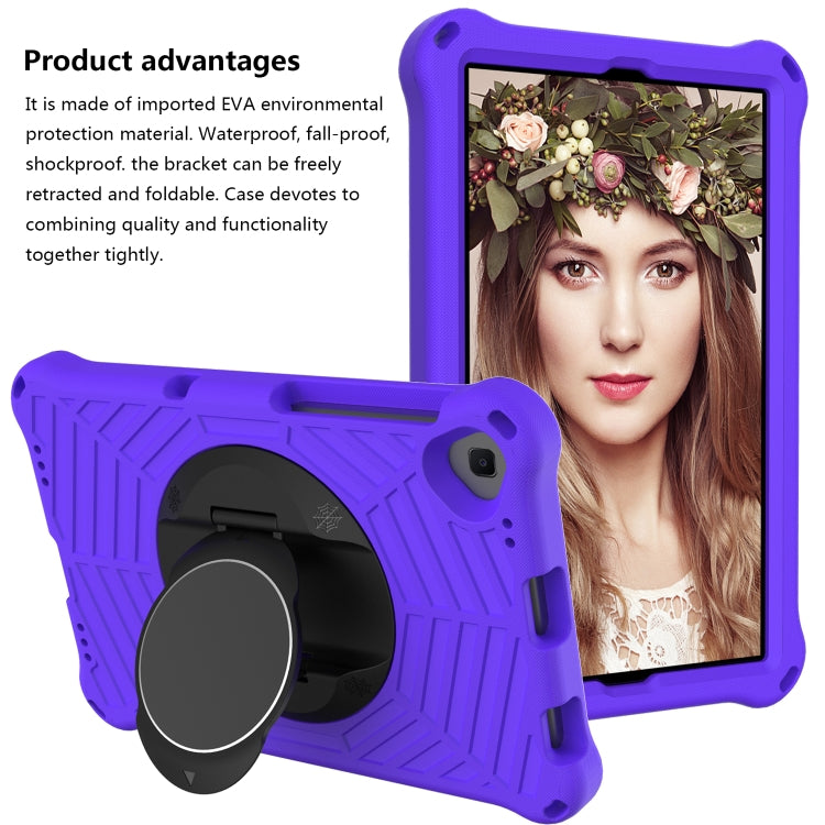 For Lenovo Tab K10 Spider King Silicone Protective Tablet Case(Purple)