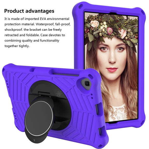 For Lenovo Tab K10 Spider King Silicone Protective Tablet Case(Purple)