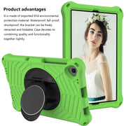 For Lenovo Tab K10 Spider King Silicone Protective Tablet Case(Green)
