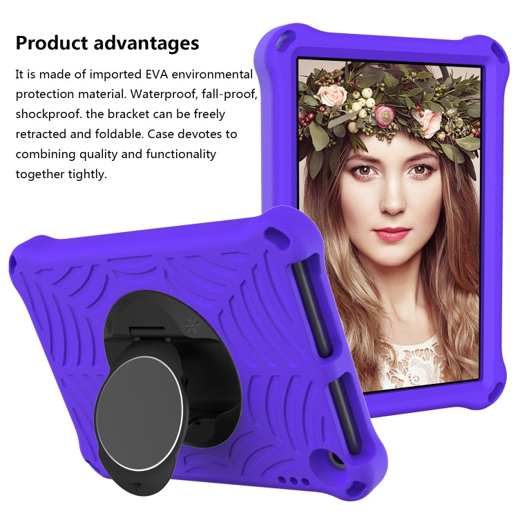 For Amazon Kindle Fire HD 8 / 8 Plus 2022 / 2020 Spider King Silicone Protective Tablet Case(Purple)
