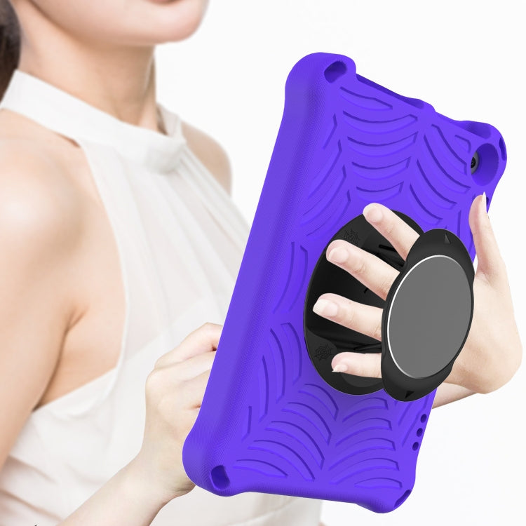 For Amazon Kindle Fire HD 8 / 8 Plus 2022 / 2020 Spider King Silicone Protective Tablet Case(Purple)