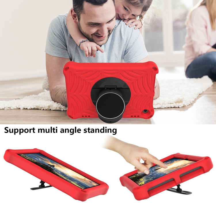 For Amazon Kindle Fire HD 8 / 8 Plus 2022 / 2020 Spider King Silicone Protective Tablet Case(Red)