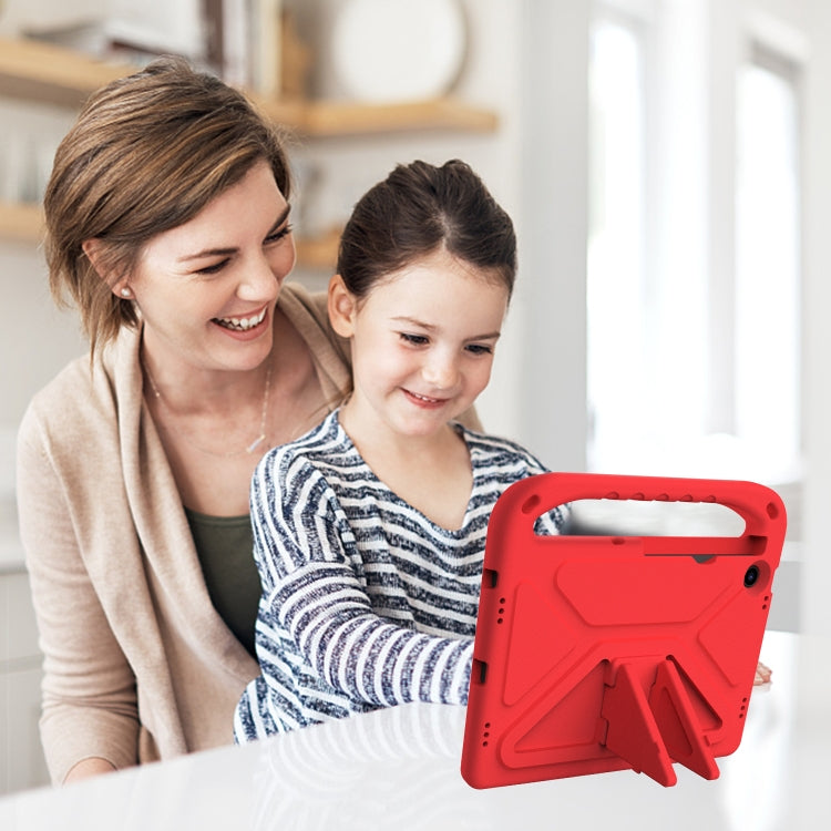 For Lenovo Tab M10 Plus 10.6 3rd Gen 2022 Handle EVA Shockproof Tablet Case with Holder(Red)