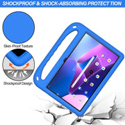 For Lenovo Tab M10 Plus 10.6 3rd Gen 2022 Handle EVA Shockproof Tablet Case with Holder(Blue)