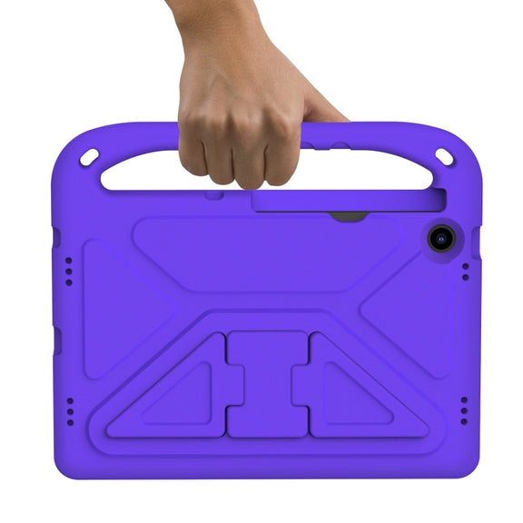 For Lenovo Tab M10 Plus 10.6 3rd Gen 2022 Handle EVA Shockproof Tablet Case with Holder(Purple)