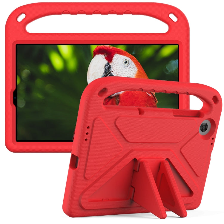 For Lenovo Tab M10 HD 2nd Gen Handle EVA Shockproof Tablet Case with Holder(Red)