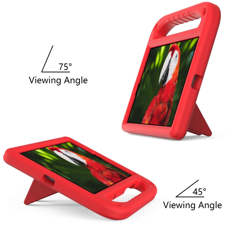 For Lenovo Tab M10 HD 2nd Gen Handle EVA Shockproof Tablet Case with Holder(Red)