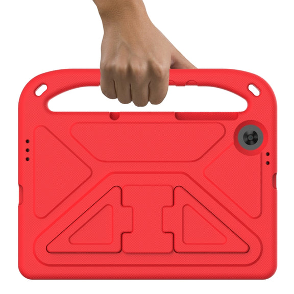 For Lenovo Tab M10 HD 2nd Gen Handle EVA Shockproof Tablet Case with Holder(Red)