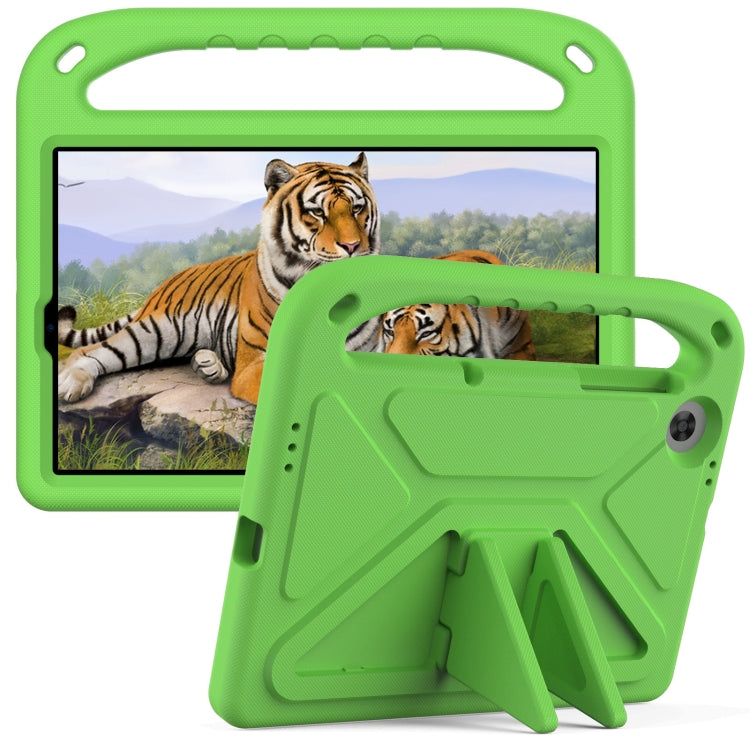 For Lenovo Tab M10 HD 2nd Gen Handle EVA Shockproof Tablet Case with Holder(Green)