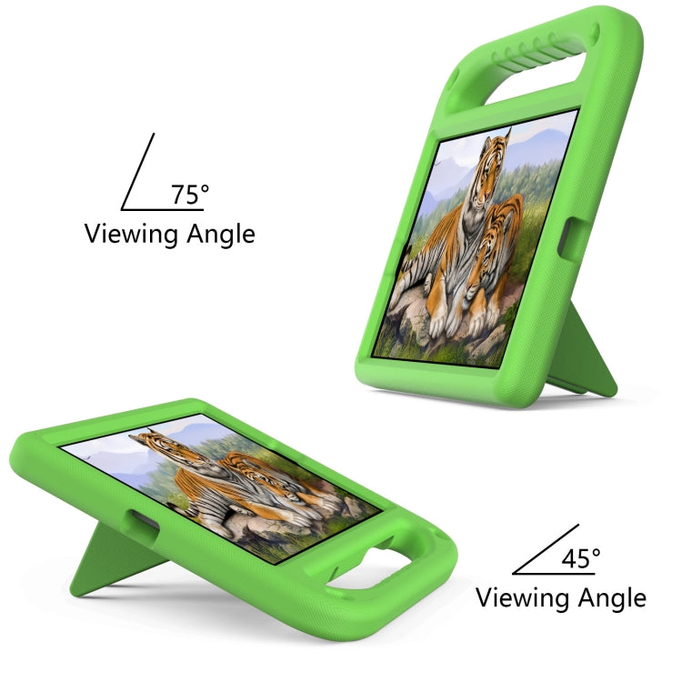 For Lenovo Tab M10 HD 2nd Gen Handle EVA Shockproof Tablet Case with Holder(Green)