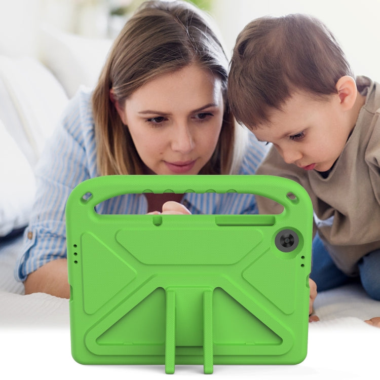 For Lenovo Tab M10 HD 2nd Gen Handle EVA Shockproof Tablet Case with Holder(Green)