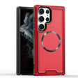 For Samsung Galaxy S23+ 5G Armour Two-color MagSafe Magnetic TPU + PC Phone Case(Red) - Galaxy S23+ 5G Cases by PMC TechLife | Online Shopping South Africa | PMC TechLife