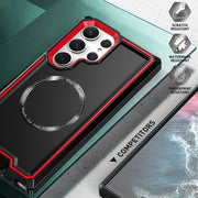 For Samsung Galaxy S23+ 5G Armour Two-color MagSafe Magnetic TPU + PC Phone Case(Black)