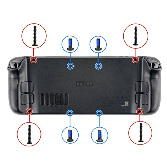 8 in 1 Steam Deck Back Cover Screw Set