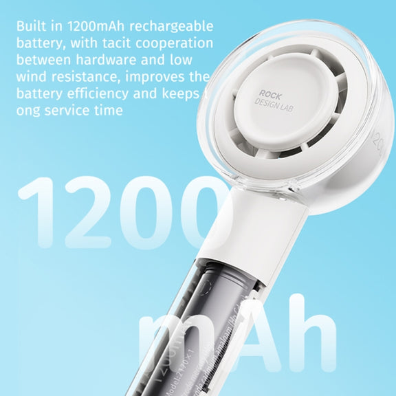ROCK RST10853 Mini Handheld ElectricTurbo Fan(White)