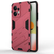 For Xiaomi Redmi Note 12 4G Global Punk Armor 2 in 1 PC + TPU Shockproof Phone Case with Holder(Rose Red) - Xiaomi Cases by PMC TechLife | Online Shopping South Africa | PMC TechLife | Buy Now Pay Later Mobicred