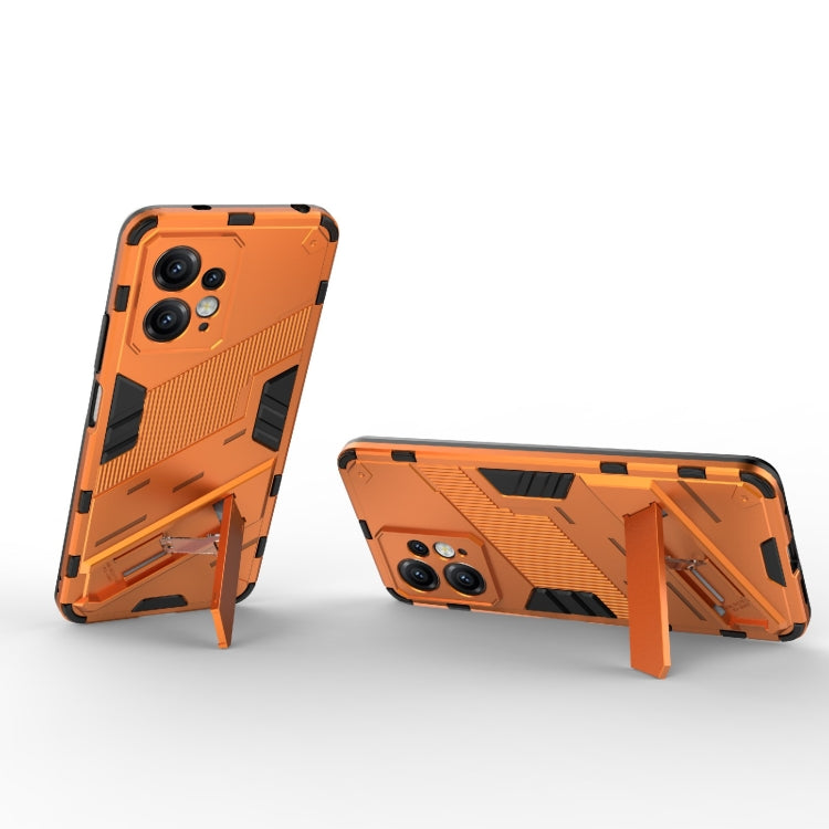 For Xiaomi Redmi Note 12 4G Global Punk Armor 2 in 1 PC + TPU Shockproof Phone Case with Holder(Rose Red)