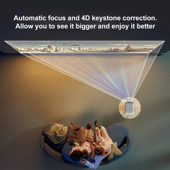 MECOOL KP2 1920x1080P 600ANSI Lumens Portable Mini LED Smart Projector(AU Plug)