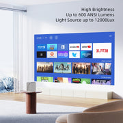 MECOOL KP2 1920x1080P 600ANSI Lumens Portable Mini LED Smart Projector(US Plug)