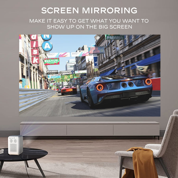 MECOOL KP2 1920x1080P 600ANSI Lumens Portable Mini LED Smart Projector(UK Plug)
