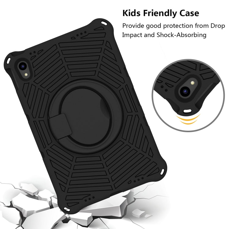 For Lenovo Tab P11 TB-J606 Spider King Silicone Protective Tablet Case(Black)