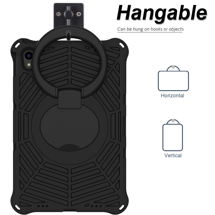 For Lenovo Tab P11 TB-J606 Spider King Silicone Protective Tablet Case(Black)